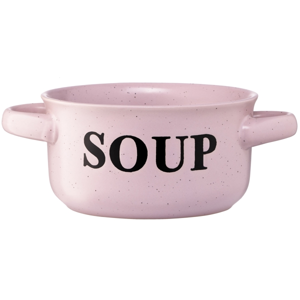 წვნიანის თასი Ardesto AR3476P Soup Bowl Alcor, 13cm, Ceramic, Pink