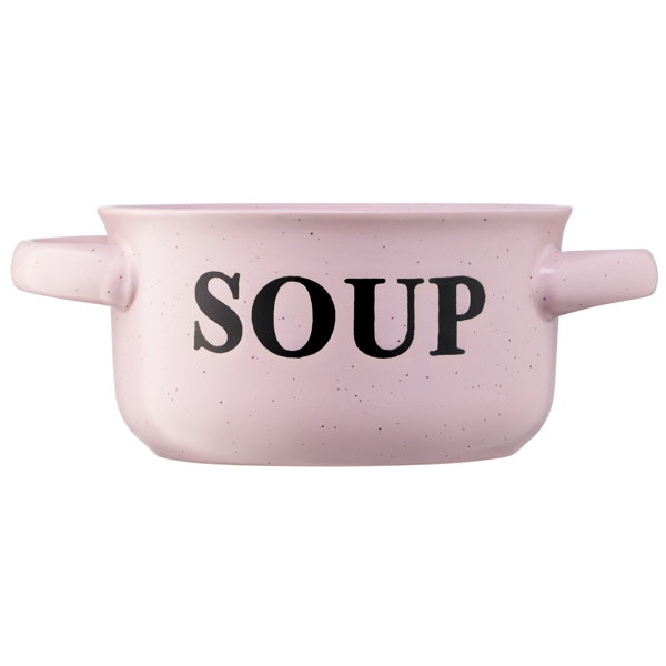 წვნიანის თასი Ardesto AR3476P Soup Bowl Alcor, 13cm, Ceramic, Pink