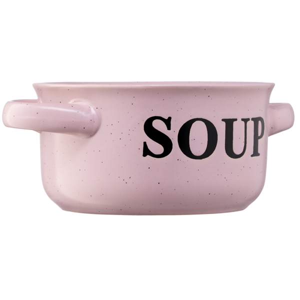 წვნიანის თასი Ardesto AR3476P Soup Bowl Alcor, 13cm, Ceramic, Pink