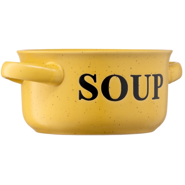 წვნიანის თასი Ardesto AR3476Y Soup bowl Alcor, 13cm, Ceramic, Yellow