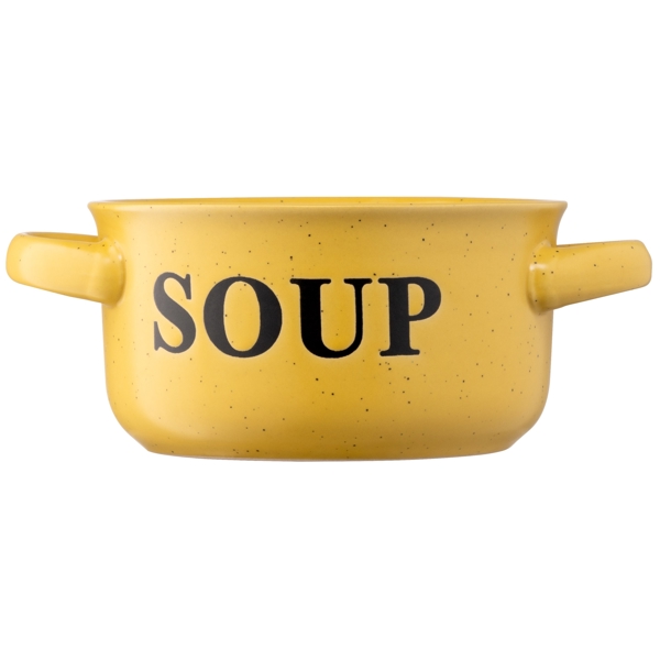 წვნიანის თასი Ardesto AR3476Y Soup bowl Alcor, 13cm, Ceramic, Yellow