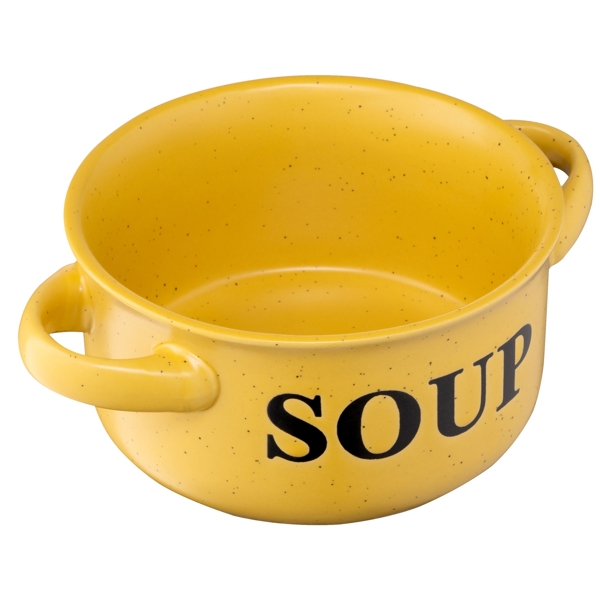 წვნიანის თასი Ardesto AR3476Y Soup bowl Alcor, 13cm, Ceramic, Yellow