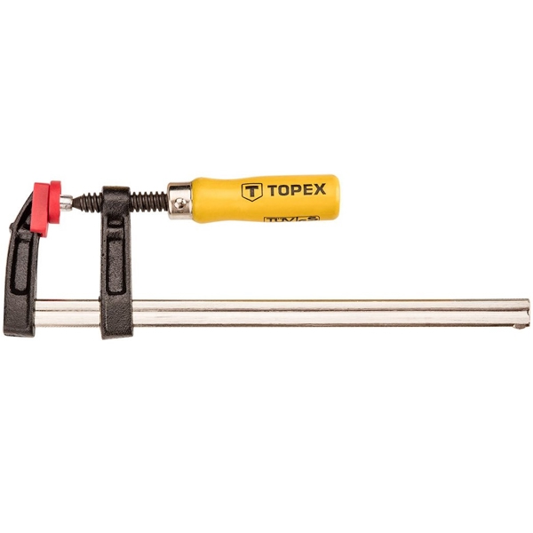 ჭახრაკი Topex 12A102, F Clamp, Black/Yellow