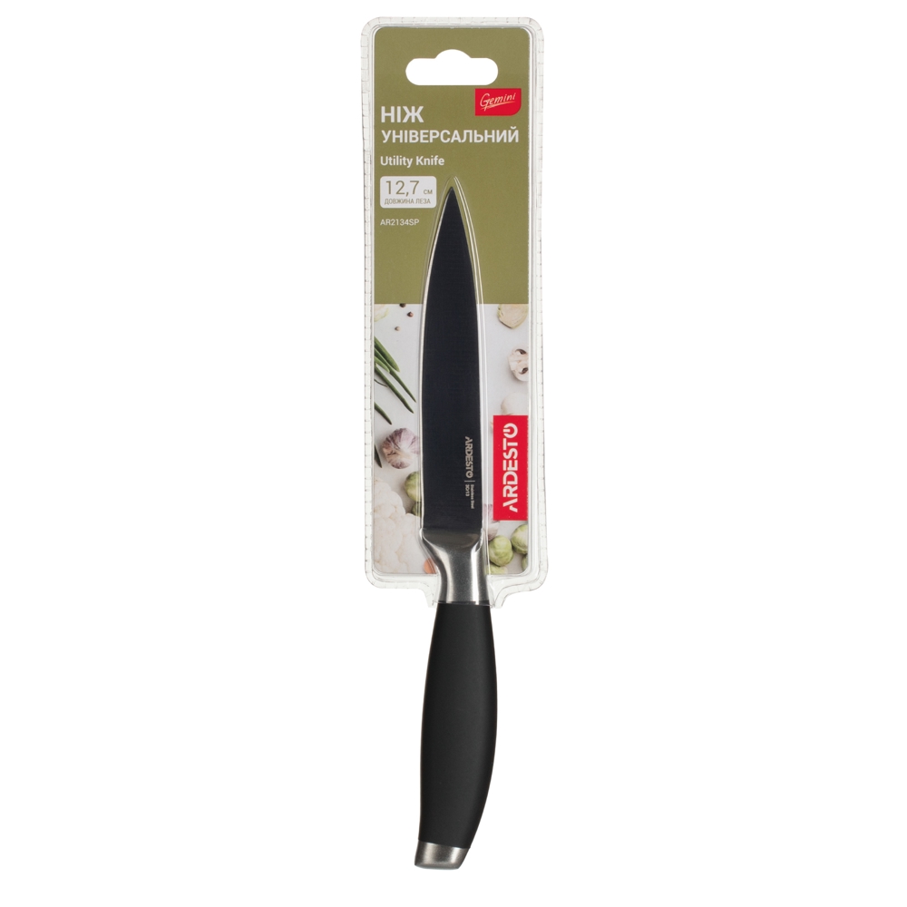 დანა Ardesto AR2134SP Gemini, Kitchen Knife, 12.7 cm, Black