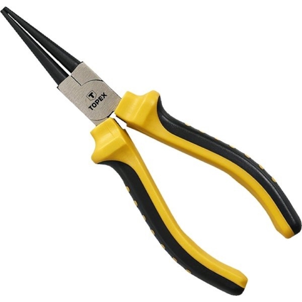 Topex 32D109, Round Nose Plier, Black/Yellow