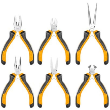 ხელსაწყოების ნაკრები Ingco HMPS06115, 6Pcs Professional Tool Set, Black/Orange