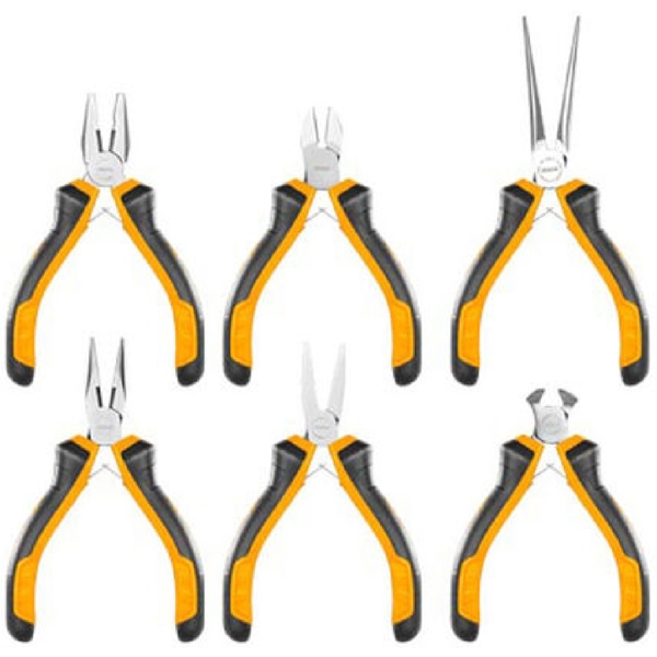 ხელსაწყოების ნაკრები Ingco HMPS06115, 6Pcs Professional Tool Set, Black/Orange