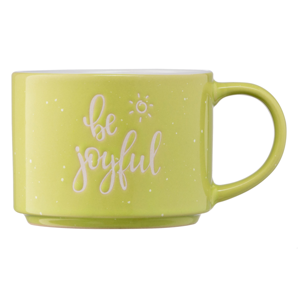 ჭიქა Ardesto AR3472Y Be Joyful, Cup, 330Ml, Yellow