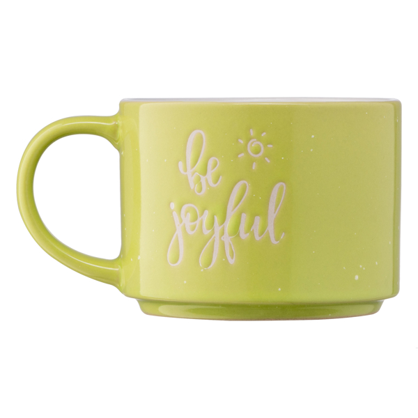 ჭიქა Ardesto AR3472Y Be Joyful, Cup, 330Ml, Yellow