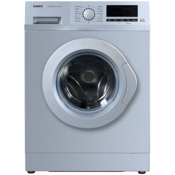 Galanz XQG80-F814DE, 8Kg, 1400Rpm, Washing Machine, Silver