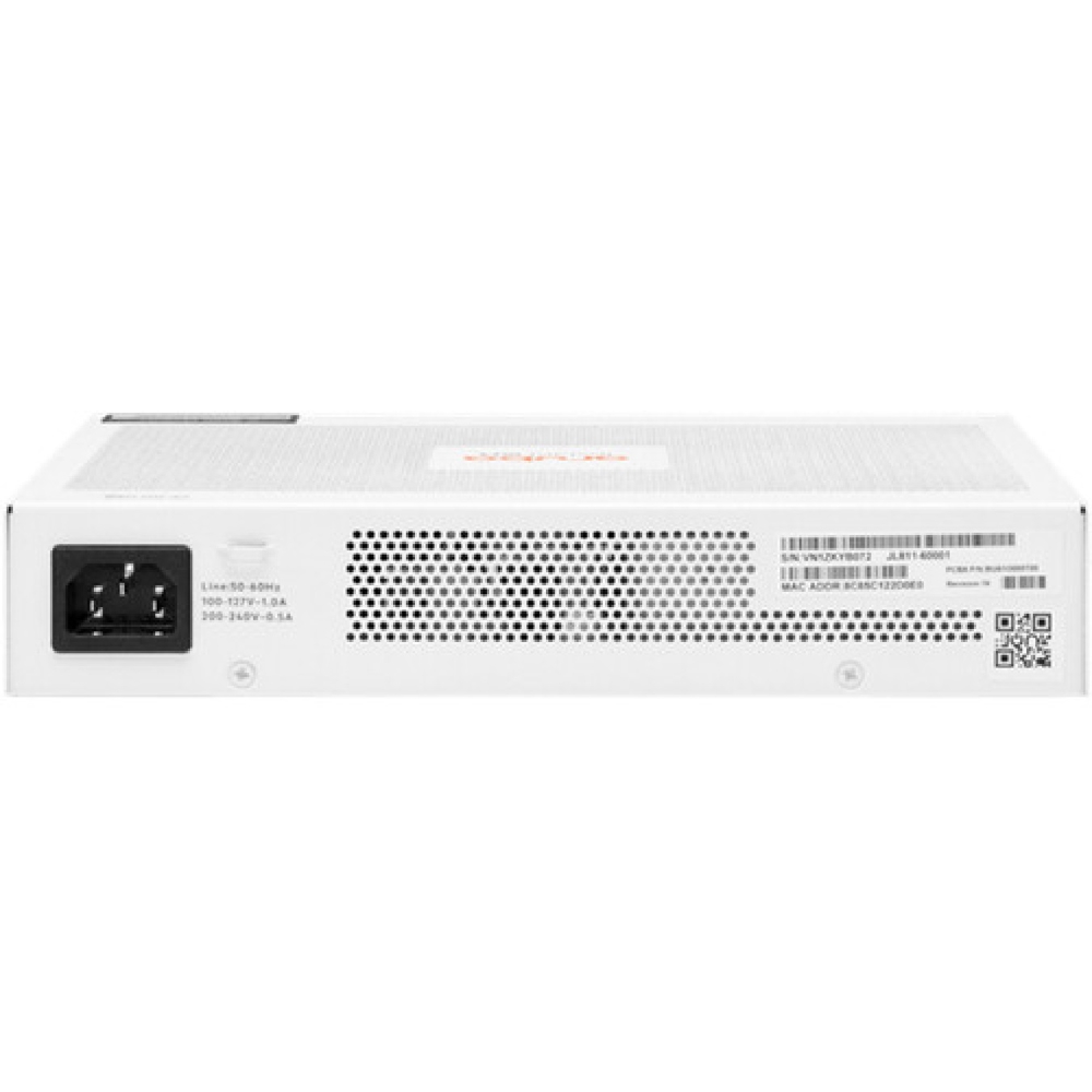 Aruba JL811A Instant On 1830, 8-Port Gigabit, PoE+ Switch, White