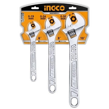 Ingco HADWK031, 3Pcs Professional Tool Set, Silver