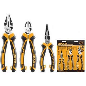 Ingco HKHLPS2831, 3Pcs Professional Tool Set, Orange