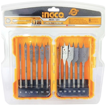 ხელსაწყოების ნაკრები Ingco AKDL1201, 12Pcs Professional Tool Set, Silver