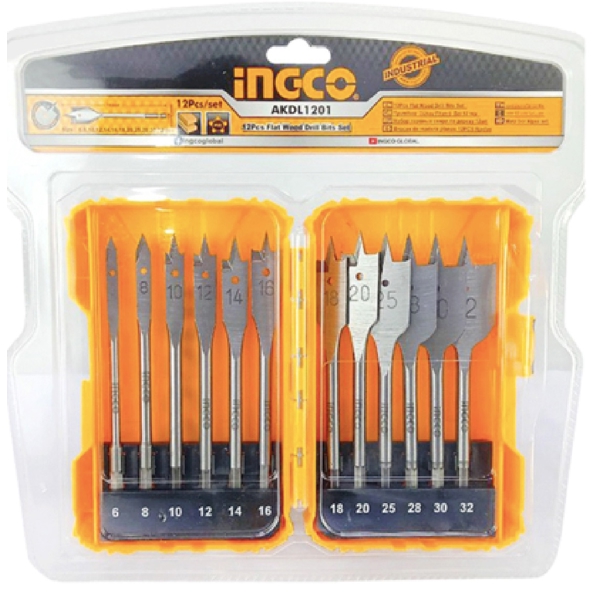 Ingco AKDL1201, 12Pcs Professional Tool Set, Silver