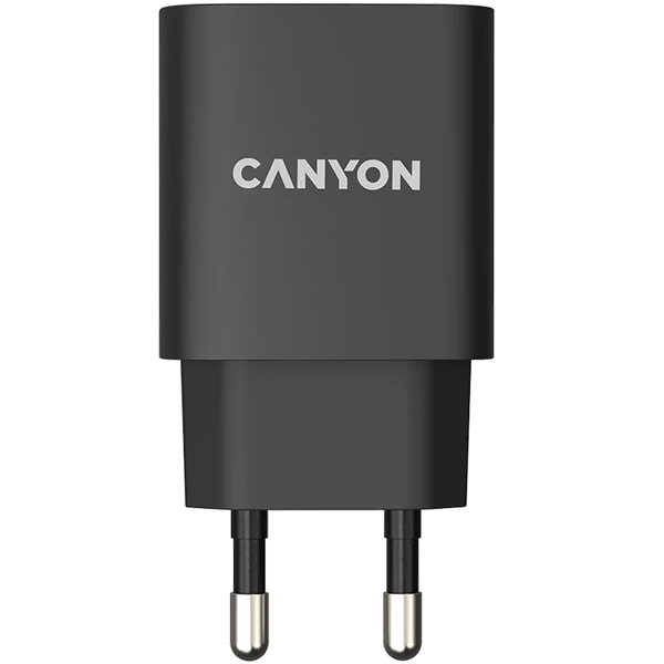 დამტენი Canyon CNE-CHA20B02, 20W, Type-C, Black