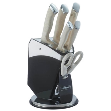 Arshia K498-2590, 8Pcs, Knife Set, Cream