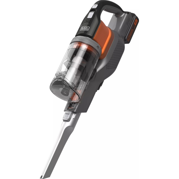 Black+Decker BHFEV182C-QW, 36W, 650ML, Vacuum Cleaner, Black/Orange