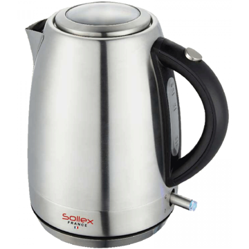 ელექტრო ჩაიდანი Sollex SL 102, 2200W, 1.7L, Electric Kettle, Silver