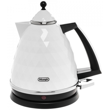 DeLonghi KBJ2001.W, 2000W, 1.7L, Electric Kettle, Brillante White