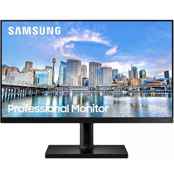 მონიტორი Samsung LF24T450FQIXCI, 24", Monitor, FHD, IPS, USB, HDMI, DP, Black