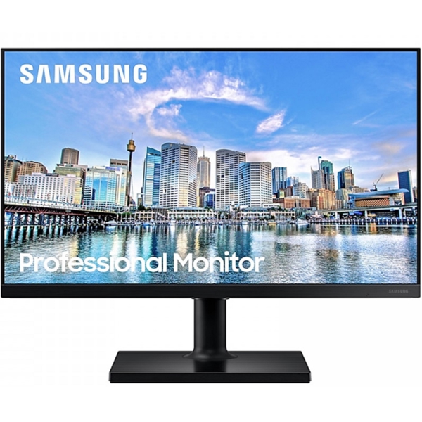 Samsung LF24T450FQIXCI, 24", Monitor, FHD, IPS, USB, HDMI, DP, Black