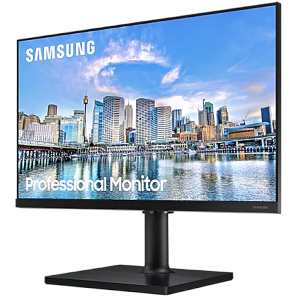 მონიტორი Samsung LF24T450FQIXCI, 24", Monitor, FHD, IPS, USB, HDMI, DP, Black