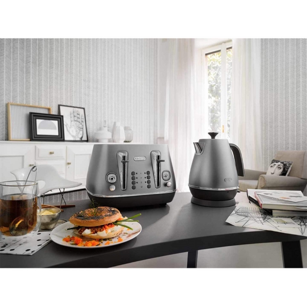 ელექტრო ჩაიდანი DeLonghi KBI2001.S, 2000W, 1.7L, Electric Kettle, Silver