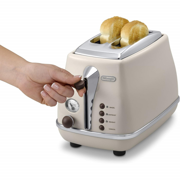 ტოსტერი DeLonghi CTOV2103.BG, 900W, Toaster, Beige