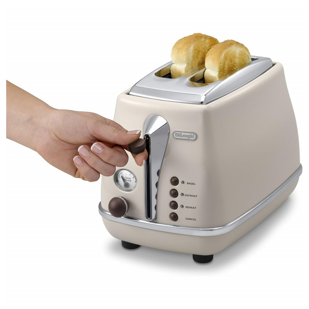 ტოსტერი DeLonghi CTOV2103.BG, 900W, Toaster, Beige