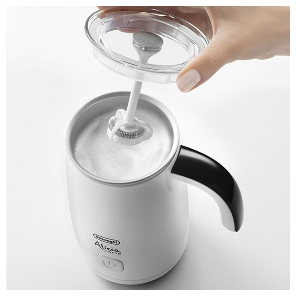 რძის ამომყვანი DeLonghi EMF2.W Alicia Latte, 500W, 250ml, Milk Frother, White