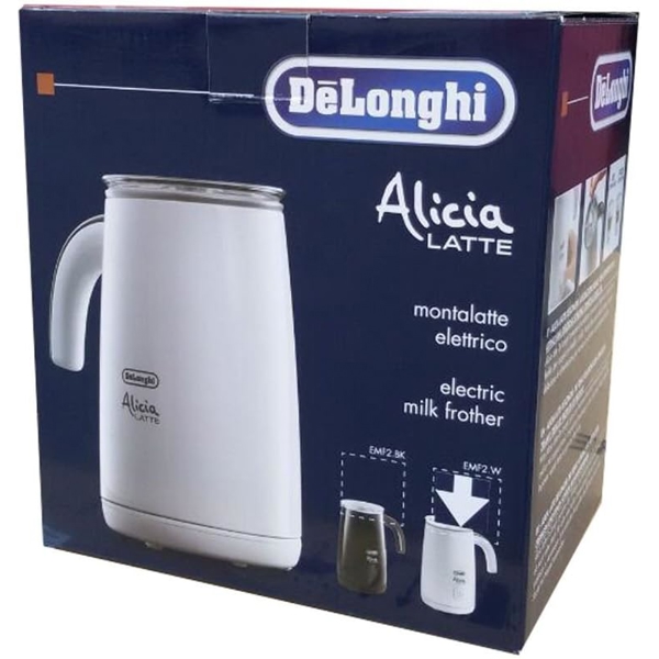 DeLonghi EMF2.W Alicia Latte, 500W, 250ml, Milk Frother, White