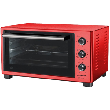 ელექტრო ღუმელი Luxell MO-46CRD, 1800W, 46L, Electric Oven, Red