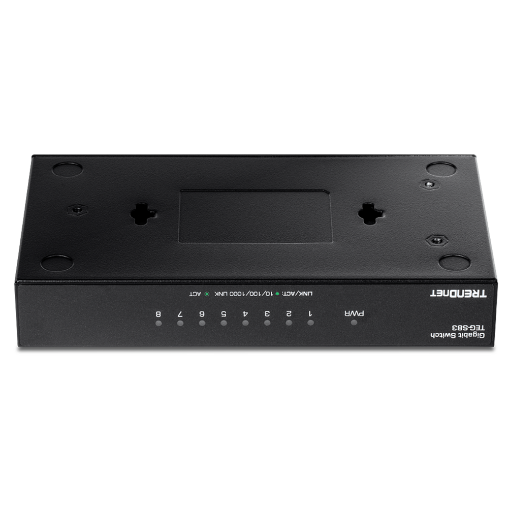 Trendnet TEG-S83, 8-Port Gigabit, Switch, Black