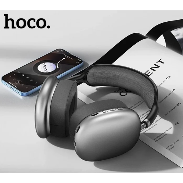 Hoco 6931474792488 ESD15, Headset, Wireless, Bluetooth, 3.5mm, Dark Grey