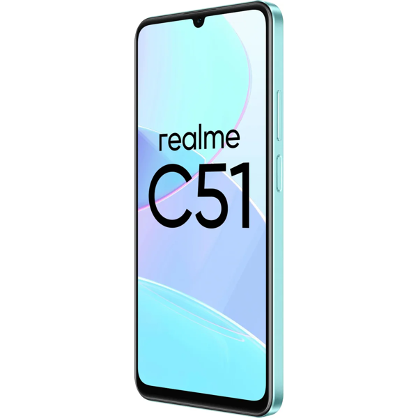 მობილური ტელეფონი Realme C51, 4GB, 128GB, Dual Sim, LTE, NFC, Mint Green