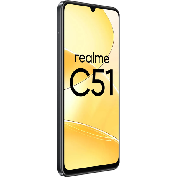 მობილური ტელეფონი Realme C51, 4GB, 128GB, Dual Sim, LTE, NFC, Black