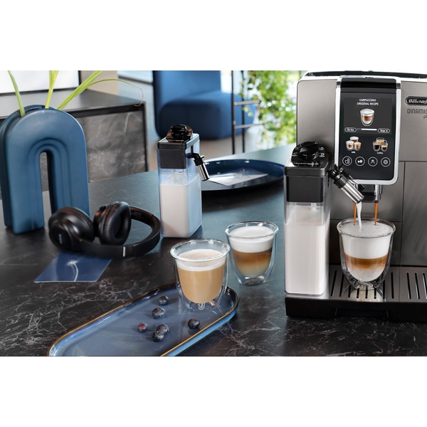 DeLonghi ECAM380.95.TB Dinamica Plus, 1450W, 1.8L, Coffee Machine, Grey