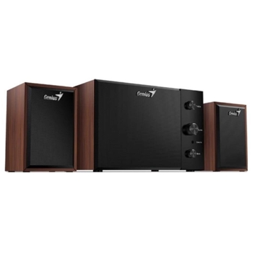 დინამიკი Genius 31730037400 SW-2.1 350, 15W, 3.5mm, Speaker, Brown/Black