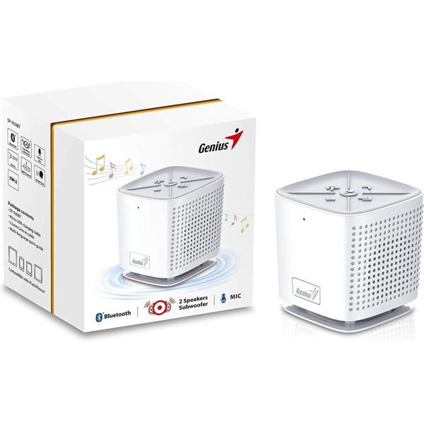 Genius SP-925BT, 10W, 3.5mm, Micro USB, Speaker, White