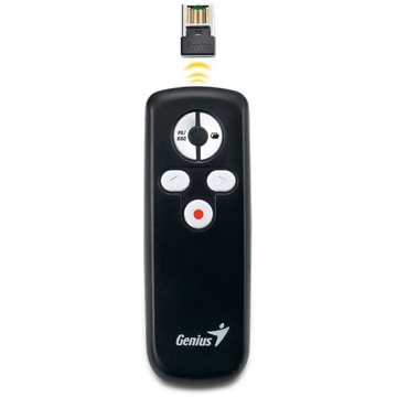 პრეზენტერი Genius 31090015100 Media Pointer 100, Wireless, 2.4 GHz, 10m, Black