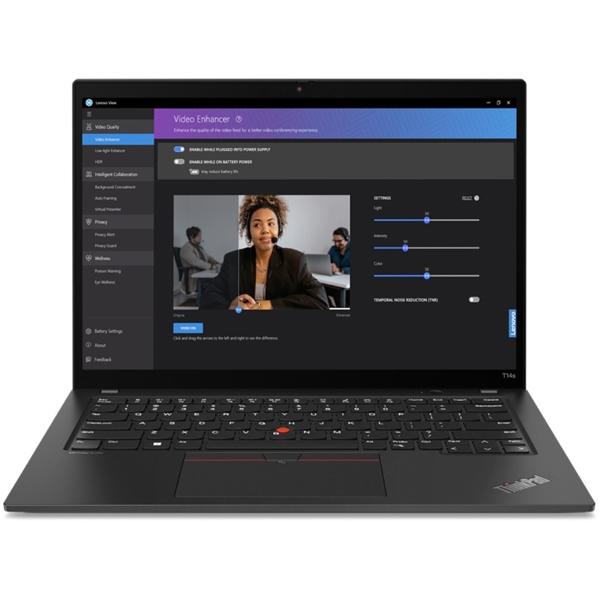 ნოუთბუქი Lenovo 21F7S4HY00 ThinkPad T14s, 14", i7-1355U, 32GB, 1TB SSD, Integrated, Black