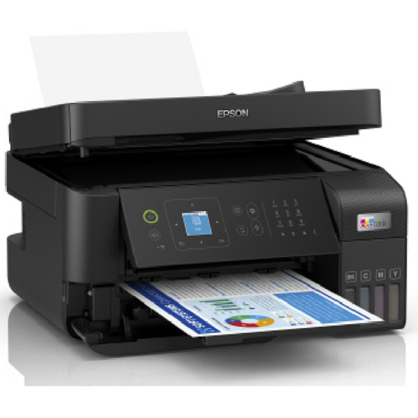 პრინტერი Epson C11CK57404 EcoTank L5590, MFP, A4, Wi-Fi, LAN, USB, Black