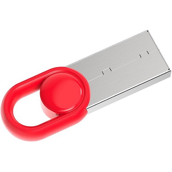 Netac NT03UM2N-128G-32RE, 128GB, USB 3.2, Silver/Red