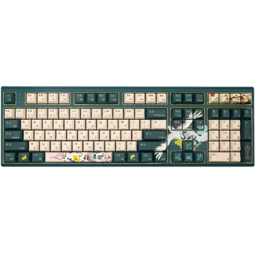 კლავიატურა Varmilo Lure VBM108 Crane, EC V2 Sakura, Wired, USB, Keyboard, White/Green