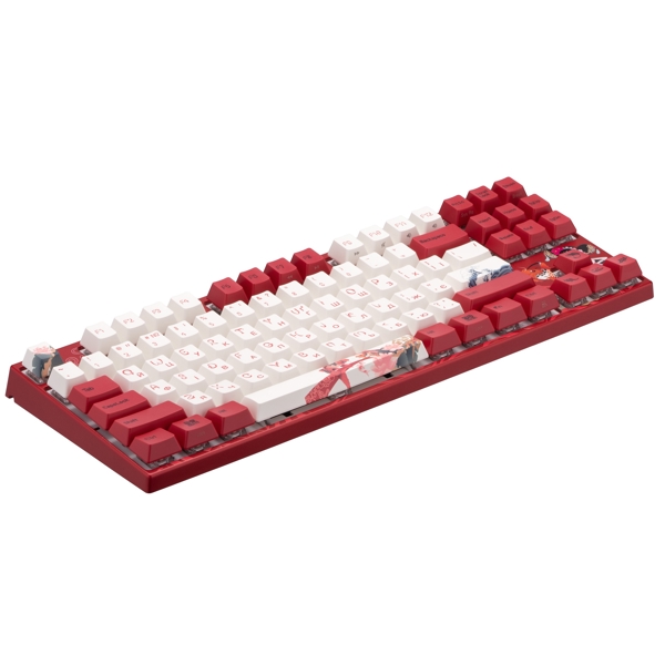 Varmilo VEM87 Koi, EC V2 Sakura, Wired, USB, Keyboard, White/Red