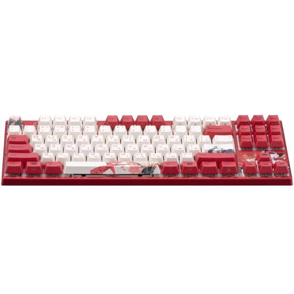 Varmilo VEM87 Koi, EC V2 Sakura, Wired, USB, Keyboard, White/Red