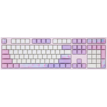 Varmilo VEM108 Dreams On Board, EC V2 Rose, Wired, USB, Gaming Keyboard, White/Pink