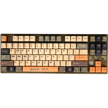 Varmilo A23A036D6A0A01A032 VEA87 Warrior-Soar, TTC Speed Silver, Wired, USB, Gaming Keyboard, Colorful