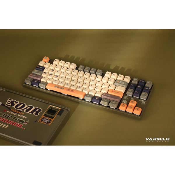 Varmilo A23A036D6A0A01A032 VEA87 Warrior-Soar, TTC Speed Silver, Wired, USB, Gaming Keyboard, Colorful